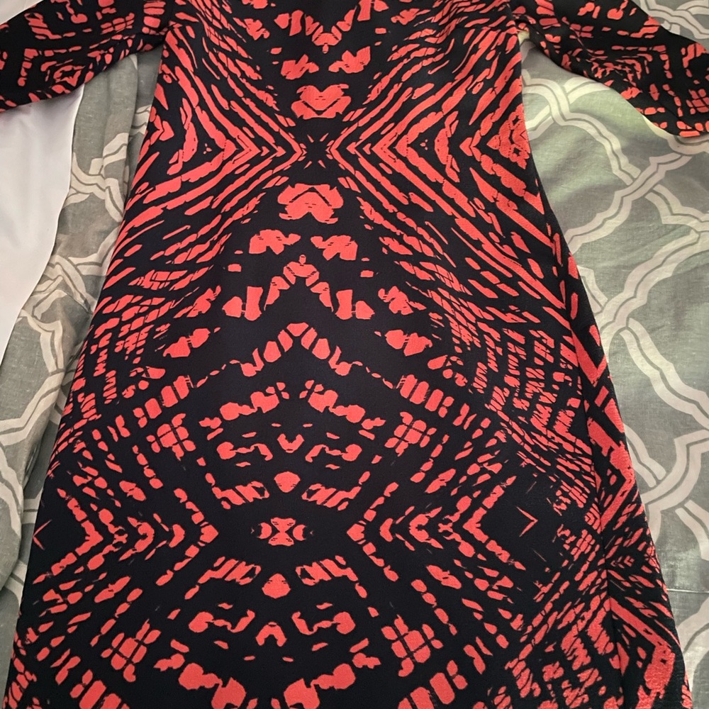 NWOT Maggy London Tie Dye Print Crepe Midi Dress Size 2 - Picture 6 of 8